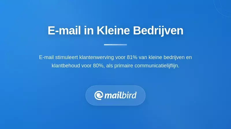 De Cruciale Rol van E-mail in Kleine Bedrijfsactiviteiten