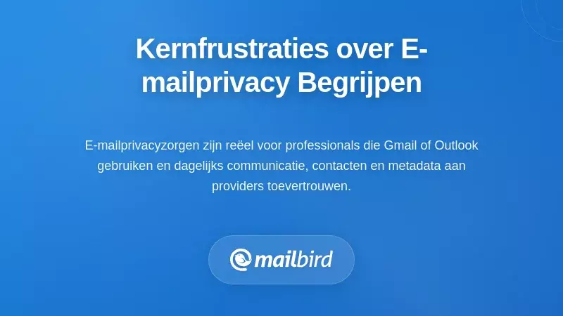 Begrijpen van de Kernfrustraties Aangestuurd door Zorgen over E-mail Privacy