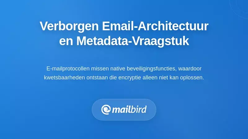 De Verborgen Architectuur van E-mailsystemen en het Metadata Probleem