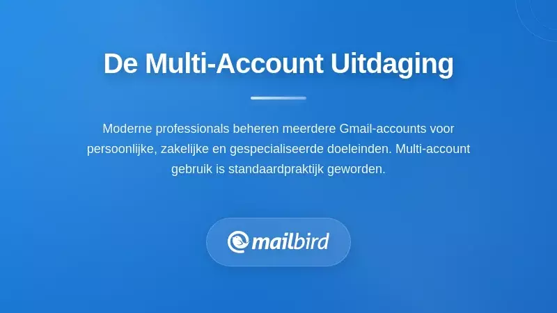 Professional die meerdere Gmail-accounts beheert met een uniforme inbox-interface