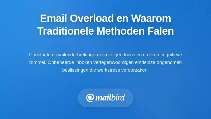 Het probleem van e-mailoverload begrijpen en waarom traditionele benaderingen falen