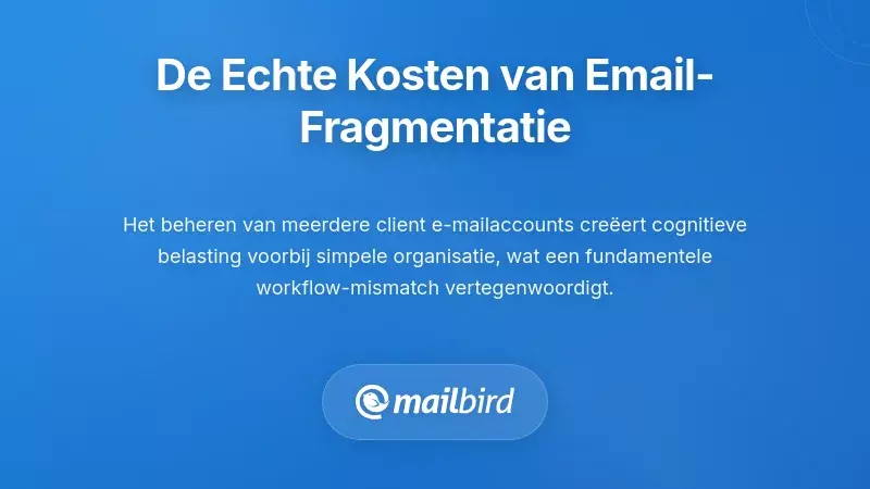 Overweldigde professional omringd door meerdere e-mailmeldingen van verschillende klantaccounts