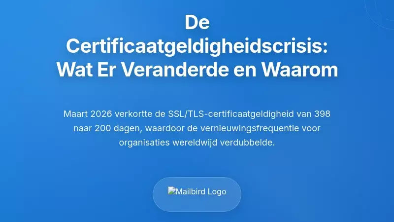 Begrip van de Certificaatgeldigheidscrisis: Wat Veranderde en Waarom Het Belangrijk Is