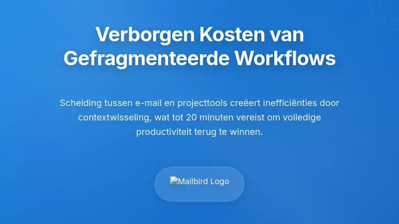 Professional die gefragmenteerde e-mail- en projectbeheerworkflow op meerdere schermen beoordeelt