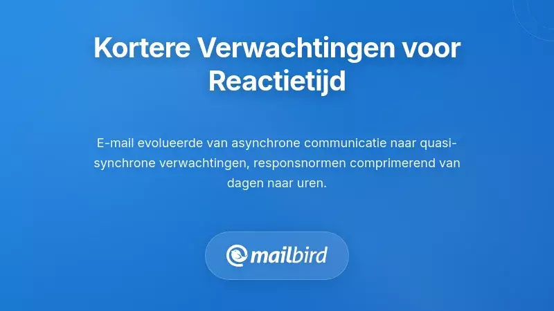 Klok die samengeperste tijd toont met e-mailpictogrammen die toenemende druk op responstijd weergeven