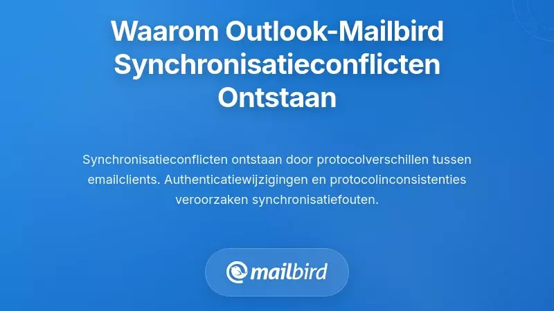 Begrijpen Waarom Outlook-Mailbird Synchronisatieconflicten Gebeuren