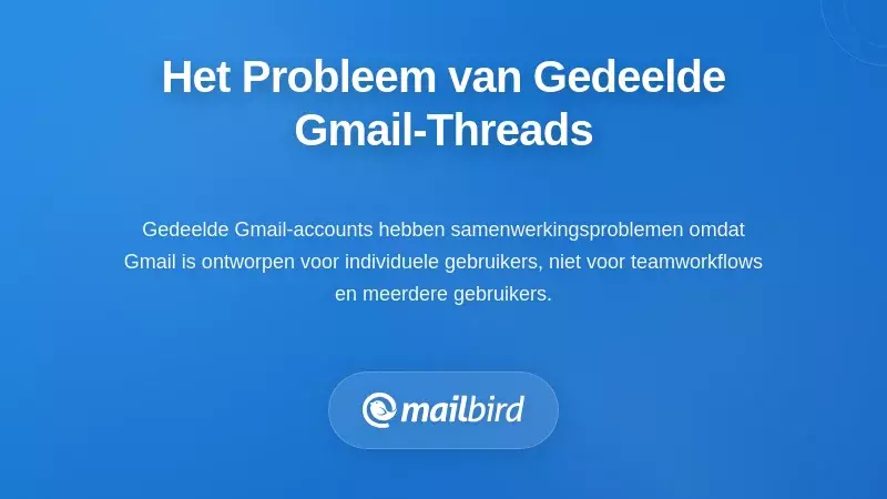 Teamleden overweldigd door 'reply-all' e-mails in gedeelde Gmail-inbox