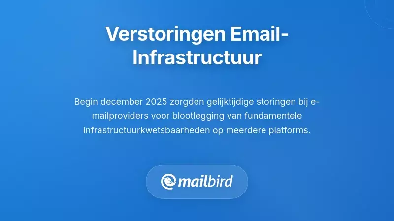Inzicht in de recente onderbrekingen van de e-mailinfrastructuur