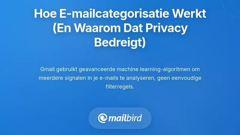 Hoe E-mailcategorisering Eigenlijk Werkt (En Waarom Dat Een Privacyprobleem Is)