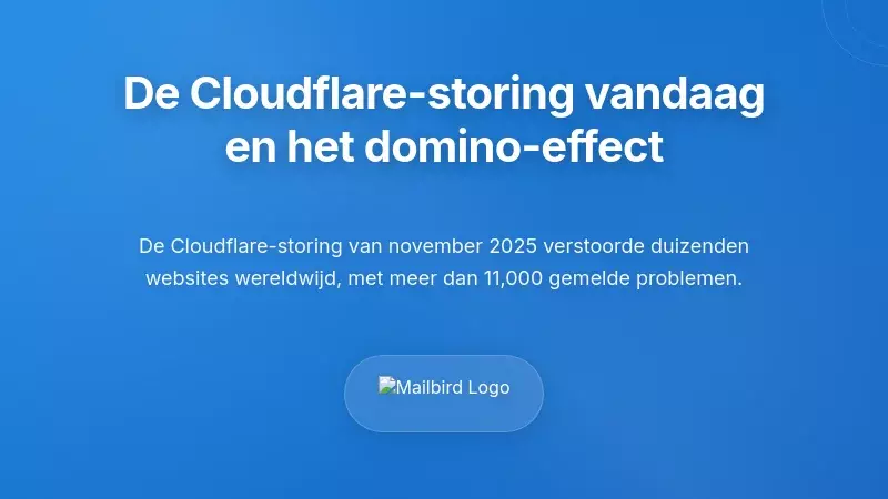 Inzicht in de Cloudflare-storing van vandaag en de cascade-impact