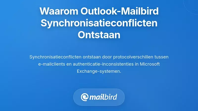 Begrijpen waarom Outlook-Mailbird synchronisatieconflicten optreden