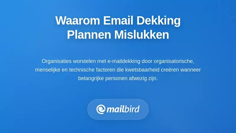 Teamleden die e-mail dekkingsfouten en communicatieproblemen bespreken in kantooromgeving