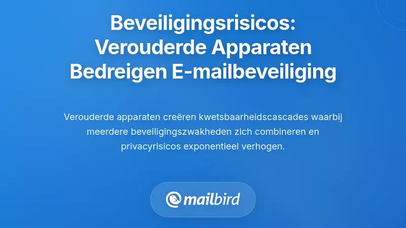 Begrip van de Kwetsbaarheidscascade: Hoe Verouderde Apparaten E-mailbeveiliging Compromitteren