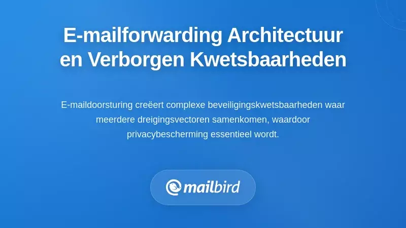 Begrijpen van de Architectuur van E-maildoorsturen en de Verborgen Vulnerabiliteiten