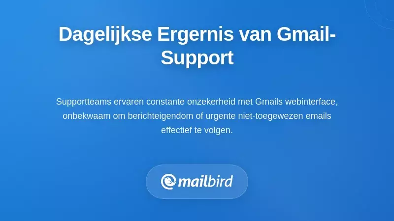 Ondersteuningsteam gefrustreerd door Gmail gedeelde inbox met dubbele e-mails en gemiste berichten