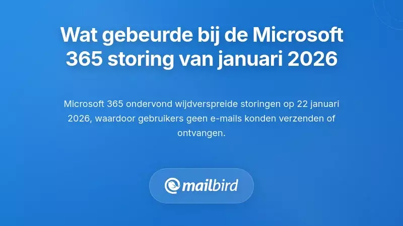 Wat is er eigenlijk gebeurd tijdens de Microsoft 365 storing van januari 2026