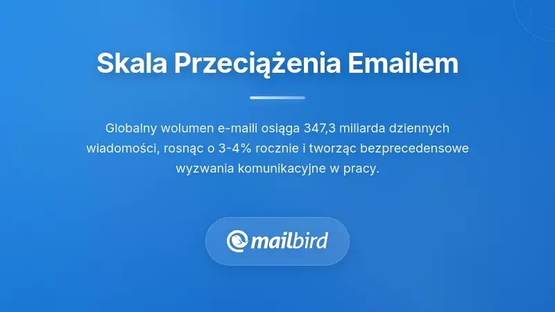 Pracownik zdalny przytłoczony przeciążeniem e-mailem na ekranie laptopa