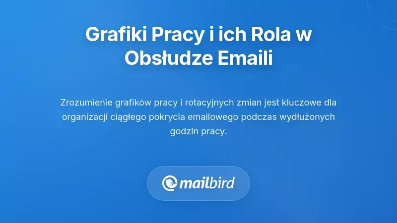Zrozumienie grafików pracy i ich kluczowej roli w systemie obsługi e-mail