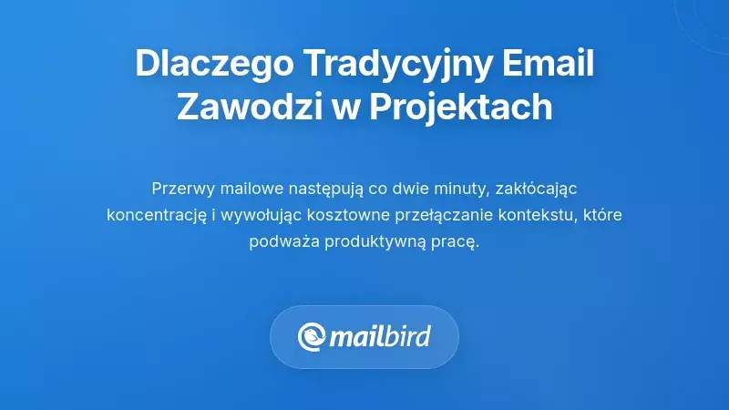 Dlaczego tradycyjne zarządzanie e-mailem zawodzi przy pracy projektowej