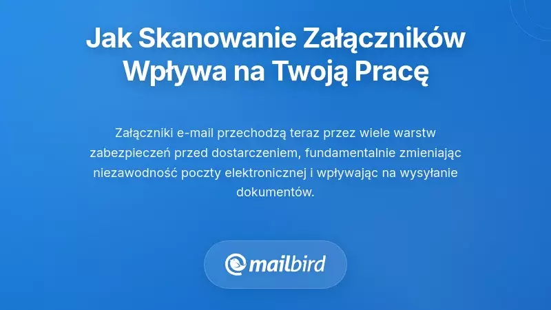 Dlaczego skanowanie załącznik&oacute;w w e-mailach teraz wpływa na Tw&oacute;j codzienny workflow