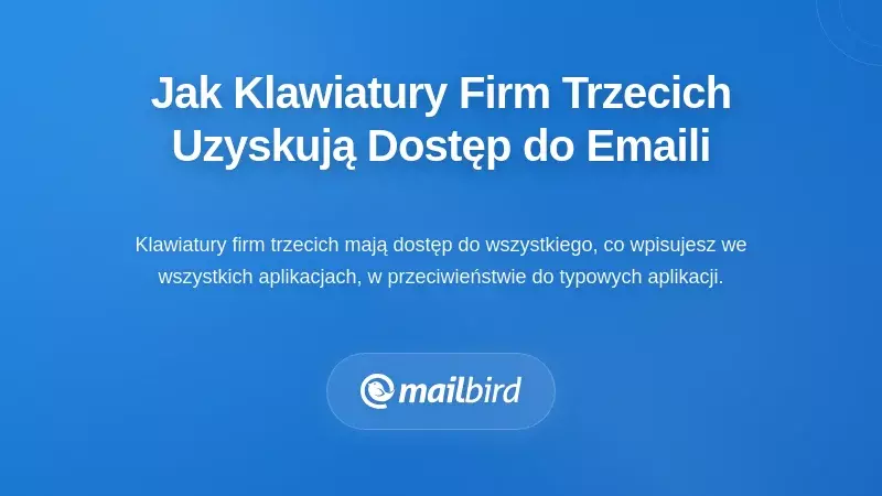 Jak aplikacje klawiatur trzecich uzyskują dostęp do treści e-maili