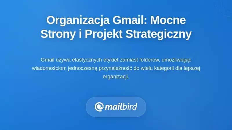 Zrozumienie podstaw organizacyjnych Gmaila: mocne strony i strategiczny projekt