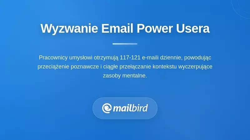 Profesjonalista przytłoczony dużą liczbą codziennych wiadomości e-mail w skrzynce odbiorczej