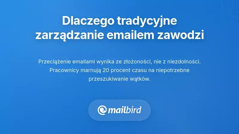 Przytłoczony profesjonalista walczący ze zapełloną skrzynką e-mail pokazujący wyzwania technik zarządzania e-mailem