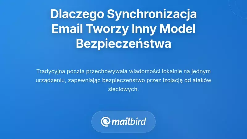 Dlaczego synchronizacja e-maili tworzy zasadniczo inny model bezpieczeństwa