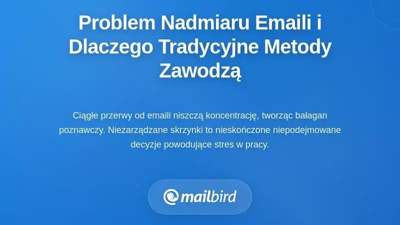 Zrozumienie problemu przeciążenia e-mailami i dlaczego tradycyjne podejścia zawiodły