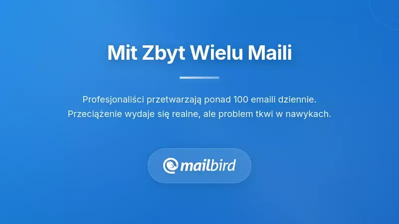 Profesjonalista przytłoczony ciągłymi powiadomieniami e-mail, co zmniejsza produktywność w miejscu pracy o 40%