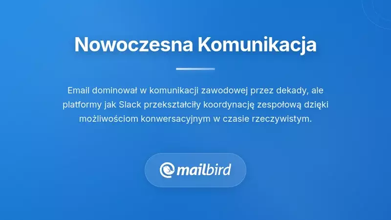 Nowoczesny krajobraz komunikacji pokazujący kanały e-mail i czatu we współpracy w miejscu pracy