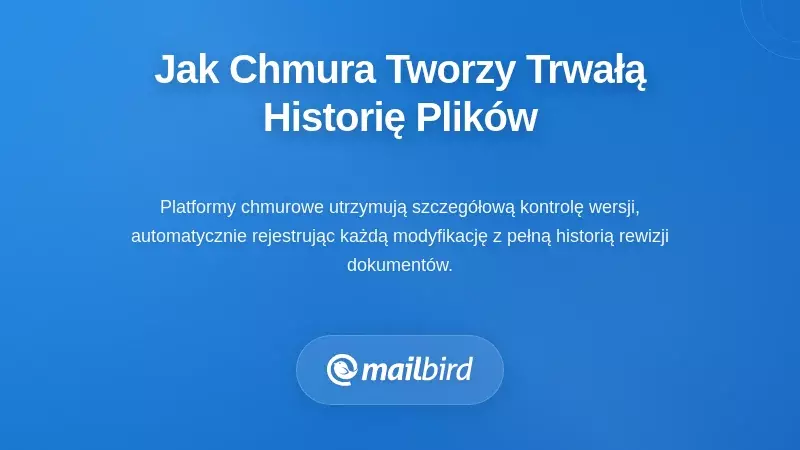 Zrozumienie, jak przechowywanie w chmurze tworzy trwałe rekordy historii plików