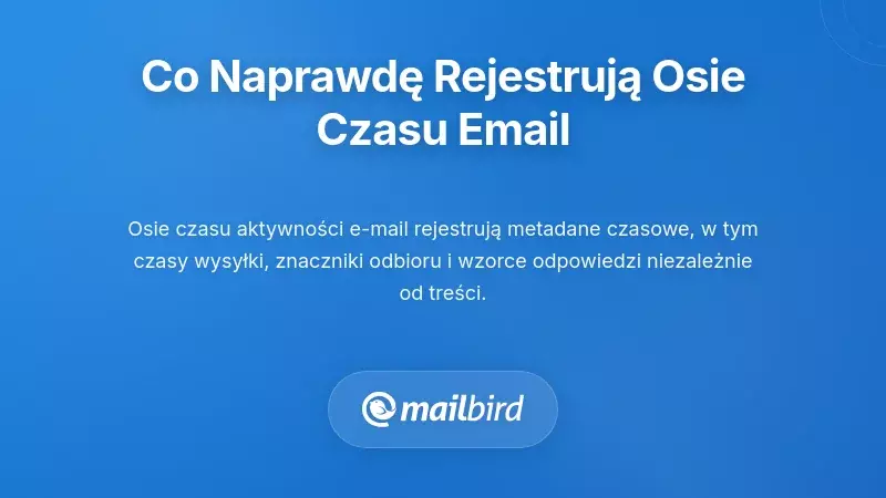 Czego naprawdę dotyczy harmonogram aktywności e-mail