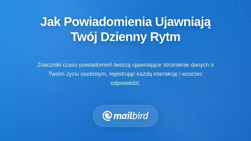 Jak wzorce czasowe powiadomień ujawniają Tw&oacute;j codzienny harmonogram i osobiste rytmy