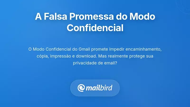 A Promessa Quebrada das Funcionalidades de Email no 'Modo Confidencial'