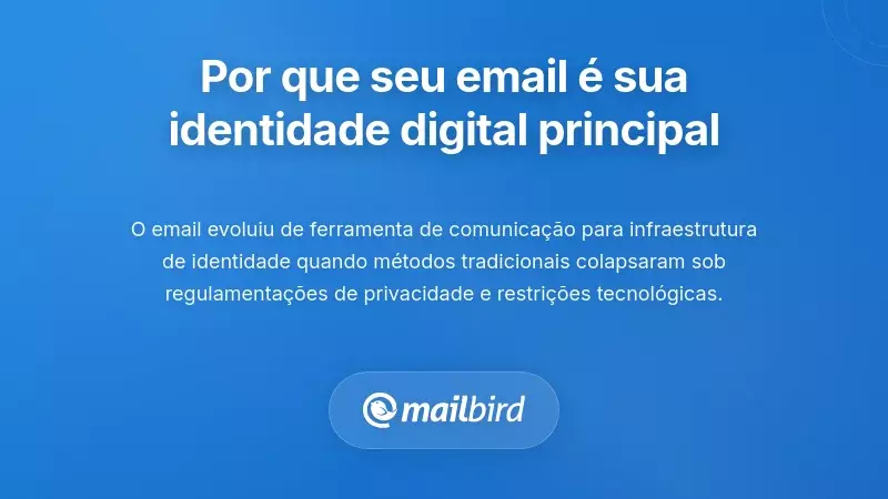 Porque o Seu Endere&ccedil;o de Email se Tornou a Sua Principal Identidade Digital