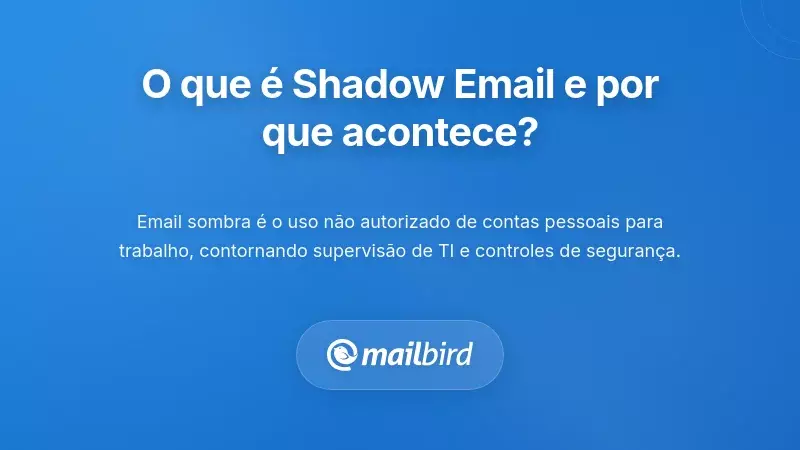 Profissional de negócios a usar email pessoal no portátil mostrando riscos de segurança de shadow IT
