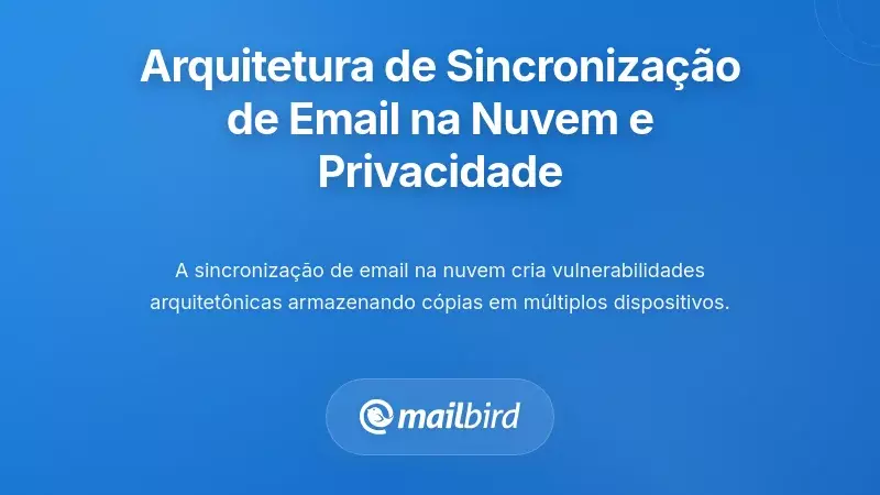 A Arquitectura Fundamental da Sincroniza&ccedil;&atilde;o de Email na Nuvem e as Suas Implica&ccedil;&otilde;es de Privacidade