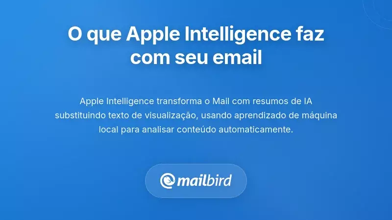 Compreender o Que a Apple Intelligence Realmente Faz ao Seu Mail
