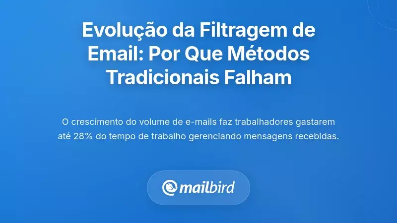 A Evolu&ccedil;&atilde;o da Filtragem de E-mails: Por Que As Abordagens Tradicionais J&aacute; N&atilde;o Funcionam