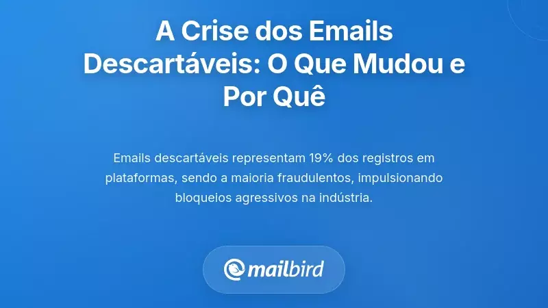 Compreender a Crise dos Emails Descart&aacute;veis: O Que Mudou e Por Que &Eacute; Importante