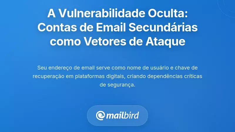 A Vulnerabilidade Oculta: Como as Contas de Email Secund&aacute;rias se Tornam Vetores de Ataque