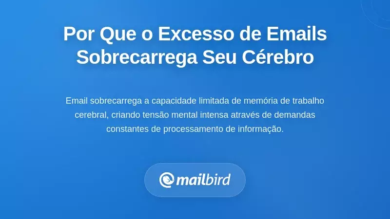 Compreender Porque a Sobrecarga de E-mail Sobrecarrega o Seu C&eacute;rebro