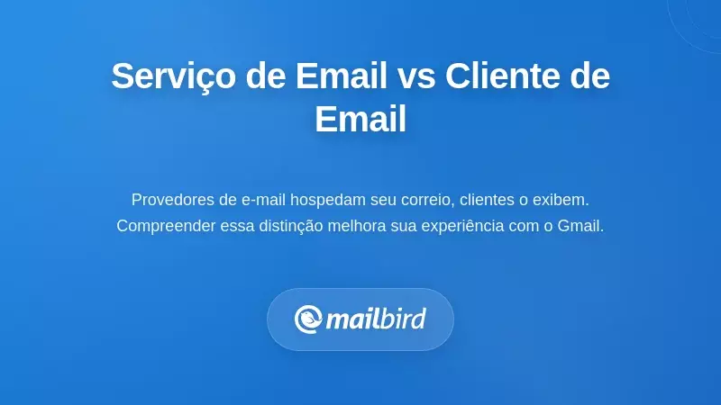 Compreender a Distinção entre Serviço de Email e Cliente de Email