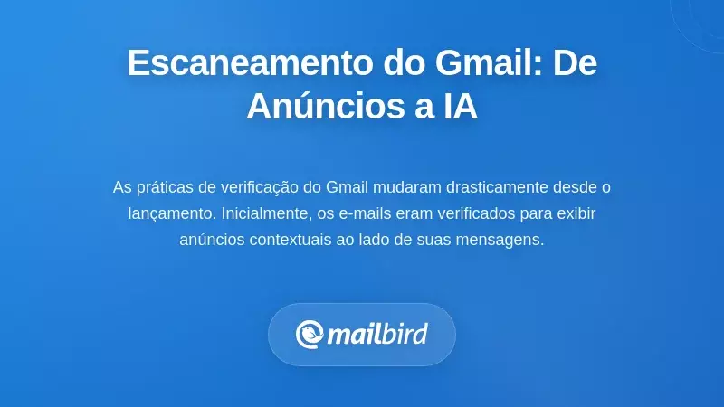 A evolução das práticas de escaneamento do Gmail: dos anúncios à IA