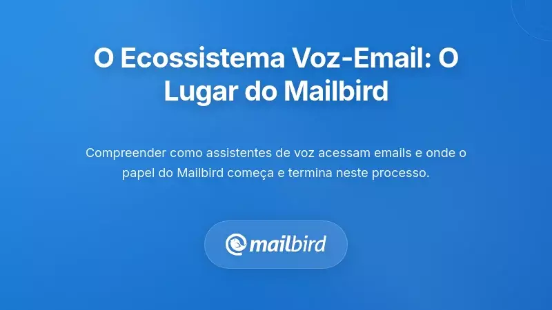 Compreender o Ecossistema do Email por Voz: Onde o Mailbird se Encaixa