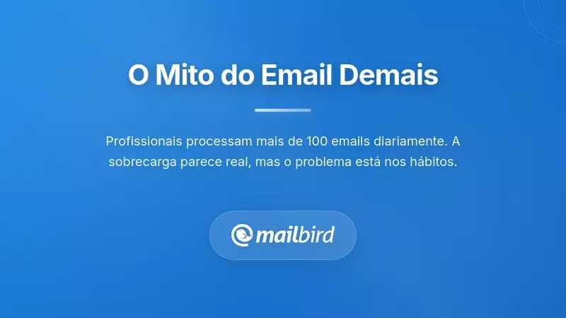 Profissional sobrecarregado por notifica&ccedil;&otilde;es constantes de e-mail que reduzem a produtividade no local de trabalho em 40%