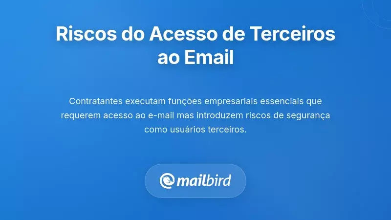 Compreender o Panorama de Risco do Acesso a E-mails por Contratados