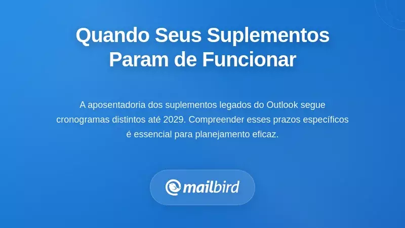 Compreendendo a Linha do Tempo: Quando os Seus Complementos Deixam de Funcionar